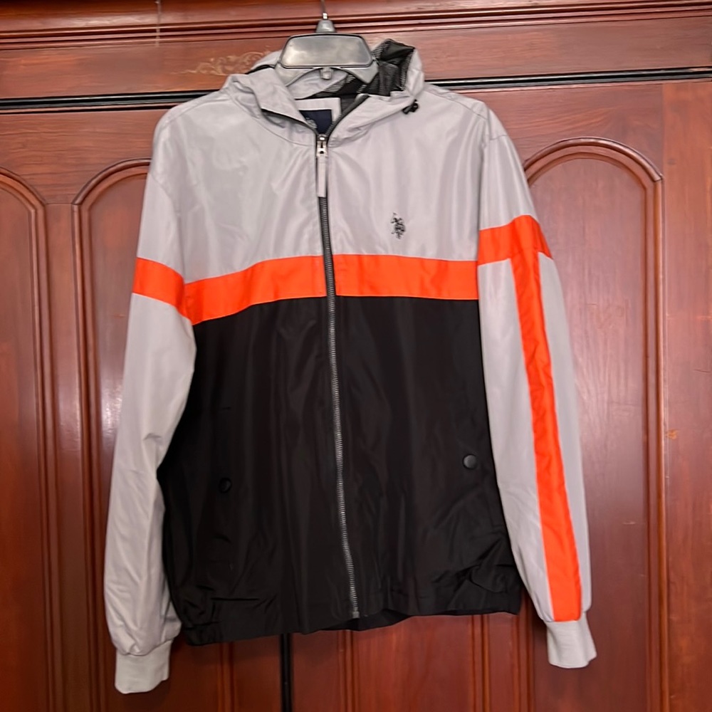 Polo Vintage Full Zipper Unisex Windbreaker Jacket Size Medium